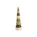 Kerstboom Goldy Green Multi-kleur 5,7x5, 7xh21cm Rond Hout 