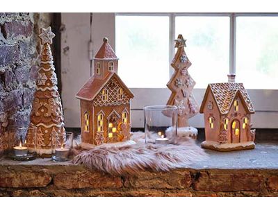 Kerstboom Cookies 14,5x8xh34,5cm Resin 