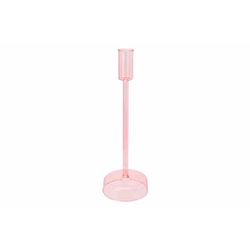 Cosy @ Home Kandelaar Roze D8xh25cm Glas  