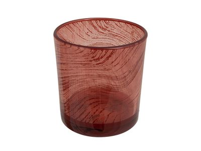 Bougeoir Lucia Rose D7xh8cm Verre 