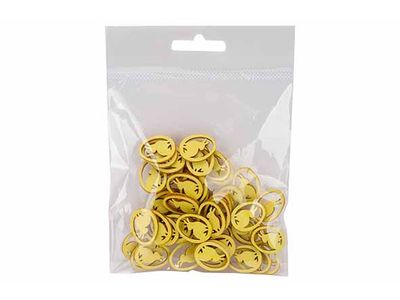 Deco A Disperser Set48 Rabbits Jaune 2cm  Bois