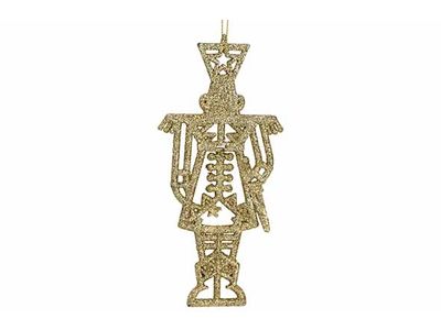 Hanger Nutcracker Glitter Goud 8xh15cm K Unststof