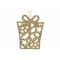 Hanger Gift Glitter Goud 8xh10cm Kunsts Tof 