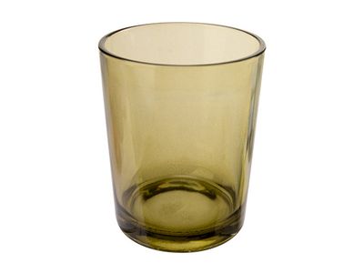 Theelichthouder Basic Groen D10xh12,5cm Glas