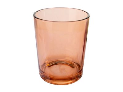 Bougeoir Basic Rose D10xh12,5cm Verre 