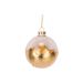 Kerstbal Gold Leaf Transparant 8x8xh8cm Rond Glas 