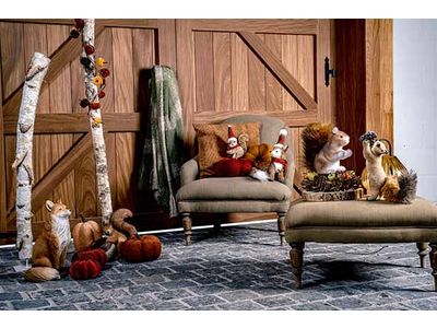 Citrouille Corduroy Brun 19x19xh16cm 