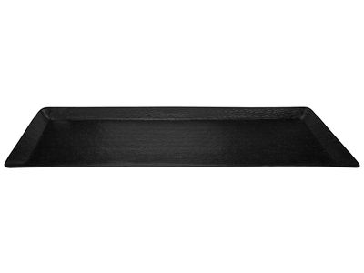 Schaal Vintage Zwart 55x16,5xh2,5cm Rech Thoek Aluminium