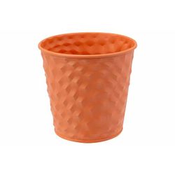 Cosy @ Home Cachepot Brick Corail 11x8,2xh10,6cm Ron D Conique Metal 