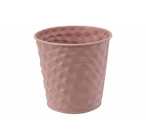 Cachepot Brick Rose 11x8,2xh10,6cm Rond Conique Metal  Cosy @ Home