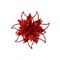 Kerstroos Clip 3l Glitter Rood D14cm Kun Ststof 