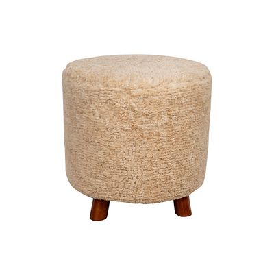 Pouf Suffolk Creme 40x40xh40cm Polyester   Cosy @ Home