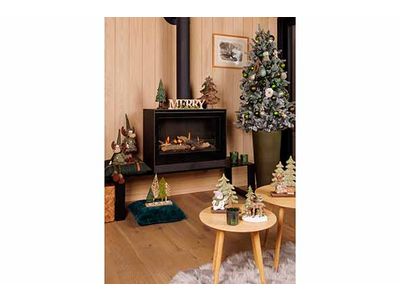 Rendier Textile Groen 15x12xh45cm Textie L