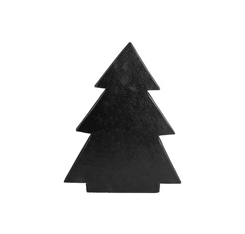 Arbre De Noël Vintage Noir 18x5xh24,5cm Aluminium  Cosy @ Home