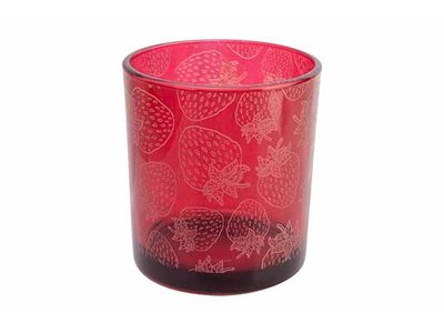Theelichthouder Strawberries Rood D7xh8c M Glas