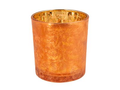 Theelichthouder Pumpkins Oranje D7xh8cm Glas