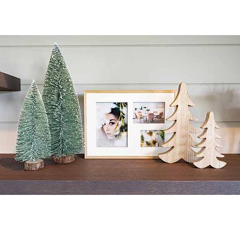 Arbre De Noël Naturel 16x2xh28cm Bois   Cosy @ Home