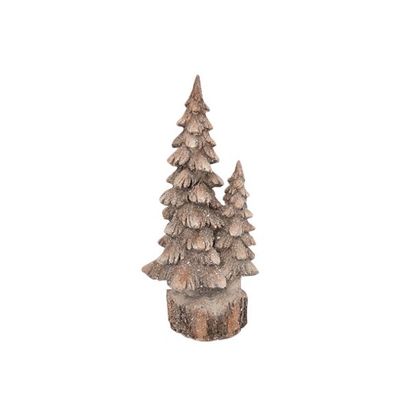 Kerstboom On Stand Duo Greige 22,5x15xh4 2cm Langwerpig Keramiek 