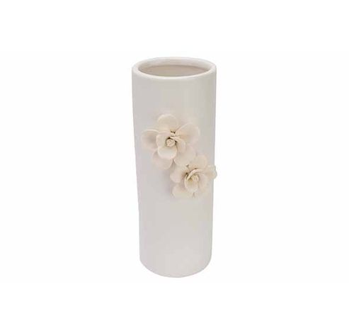 Vase Flower Creme 8,7x7xh18,5cm Cylindri Que Porcelaine  Cosy @ Home