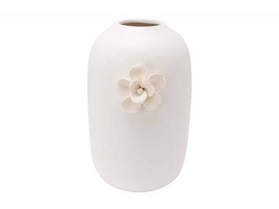 Vase Flower Creme 15,2x13,8xh21,5cm Rond  Porcelaine