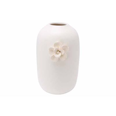 Vaas Flower Creme 15,2x13,8xh21,5cm Rond  Porselein  Cosy @ Home