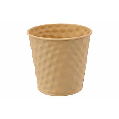 Bloempot Brick Beige 11x8,2xh10,6cm Rond  Conisch Metaal  Cosy @ Home