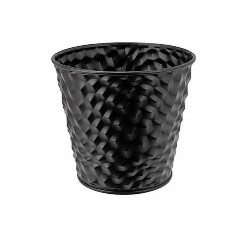 Cachepot Brick Noir 14x10xh12,6cm Rond C Onique Metal  Cosy @ Home