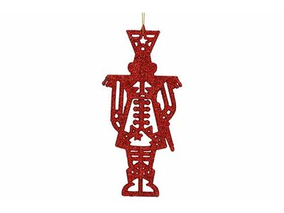 Hanger Nutcracker Glitter Rood 8xh15cm K Unststof