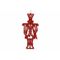 Hanger Nutcracker Glitter Rood 8xh15cm K Unststof 