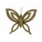 Hanger Butterfly Glitter Goud 10x2,5xh8, 5cm Kunststof 