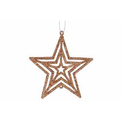 Hanger Star Glitter Koper 10xh10cm Kunst Stof 