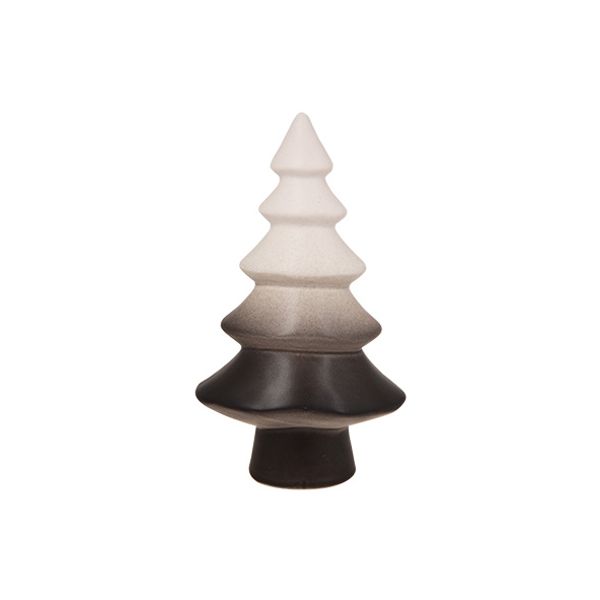 Kerstboom Degraded Anthraciet 12,2x7,5xh 21,5cm Andere Keramiek 