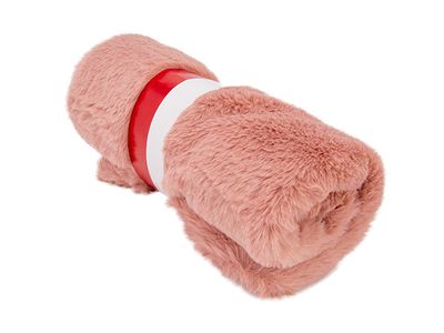 Chemin De Table Fur Look Rose 40x150xh2c M Polyester