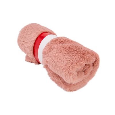 Tafelloper Fur Look Roze 40x150xh2cm Pol Yester 