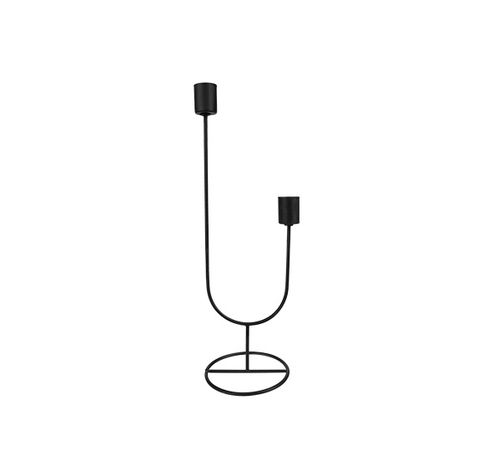 Chandelier Duo  Noir 9,5x9xh30cm Metal   Cosy @ Home