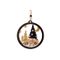 Hanger Kerstboom  Black Xmas Tree Car Na Tuur 13x,6xh12cm Rond Hout 