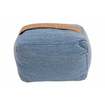 Deurstop Denim Blauw 15x10xh10cm Polyest Er 