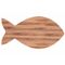 Plank Fish Wood Bruin 60x31,5xh1,5cm Hou T 