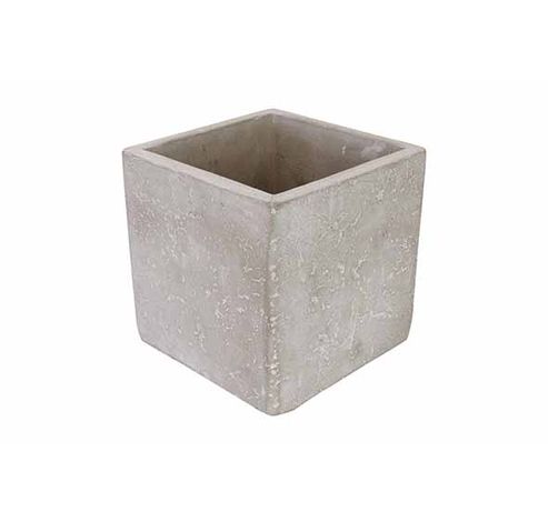 Bloempot Concrete Lichtgrijs 10x10xh10cm  Vierkant Cement  Cosy @ Home