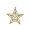 Hanger Star Glitter Goud 10xh10cm Kunsts Tof 