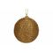 Kerstbal Rope Glitter Goud D8cm Kunststo F 