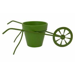 Cosy @ Home Cachepot Wheelbarrow Powder Coated Vert 27x18xh9,5cm Autre Metal 