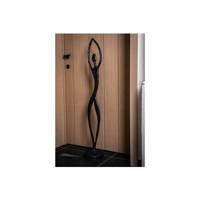 Statue Anthracite 21x21xh117cm Aluminium   Cosy @ Home