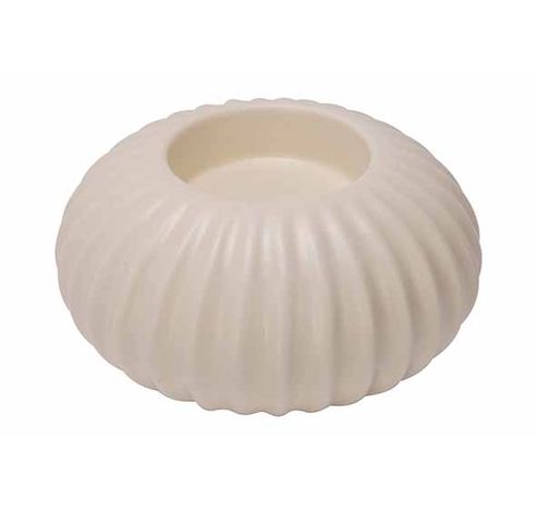 Theelichthouder Newport Creme 10,6x10,6x H5,5cm Rond Porselein  Cosy @ Home