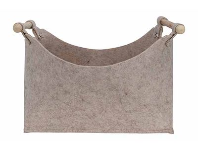Opbergmand Beige 32x18xh24cm Rechthoek V Ilt