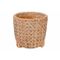 Bloempot Wicker Beige 12x12xh12cm Rond C Ement 