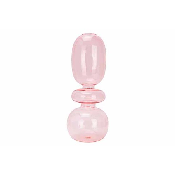 Cosy @ Home Vaas Eta Roze D8xh19,5cm Glas 