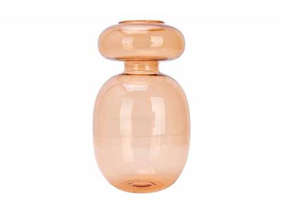 Vaas Theta Taupe D8xh13cm Glas 