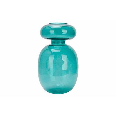 Vase Theta Bleu D8xh13cm Verre   Cosy @ Home