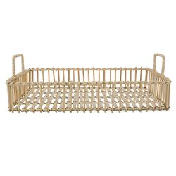 Dienblad Bamboo Natuur 40x25xh8cm Bamboe  